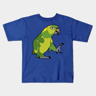 Bomber Yellow Nape Amazon Parrot Kids T-Shirt